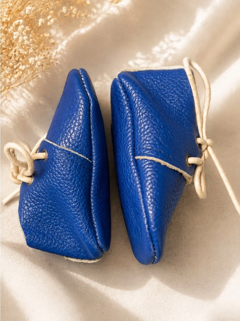 Baby Moccasin Shoes Bundle – 2 Pairs – Blue & Brown
